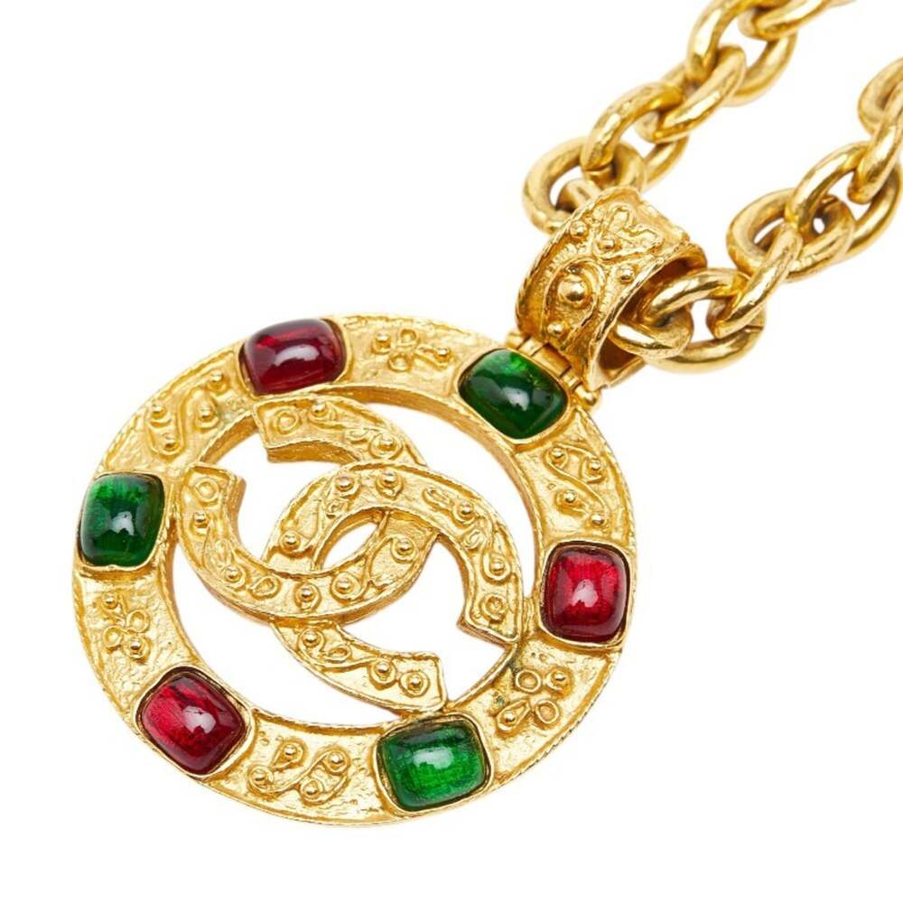 Chanel Cc Logo Pendant Necklace Metal #276159C19B
